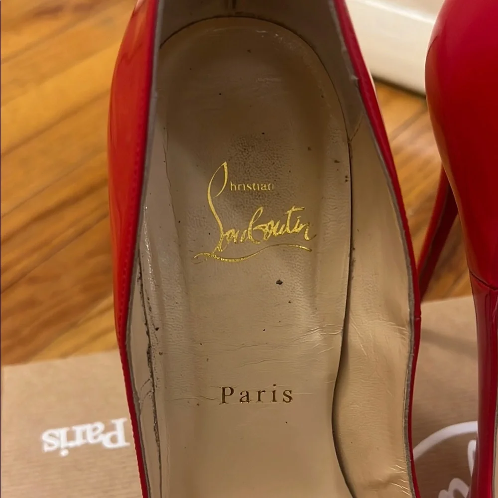 Christian Louboutin Red Patent So Kate Size 40 - Picture 9 of 10